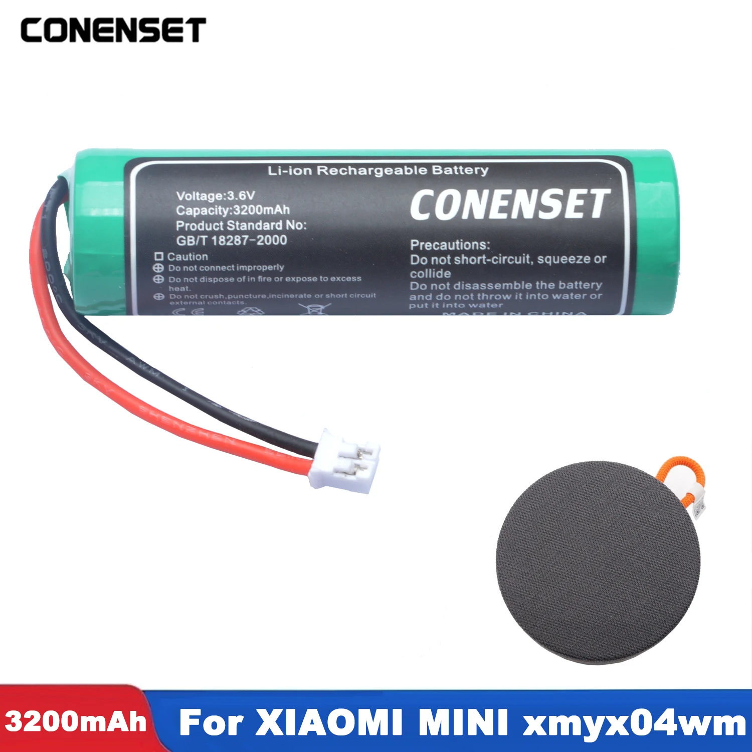 Batería de repuesto de 3,6 V y 3200mAh para Xiaomi, Altavoz Bluetooth portátil para exteriores, Mini XMYX04WM