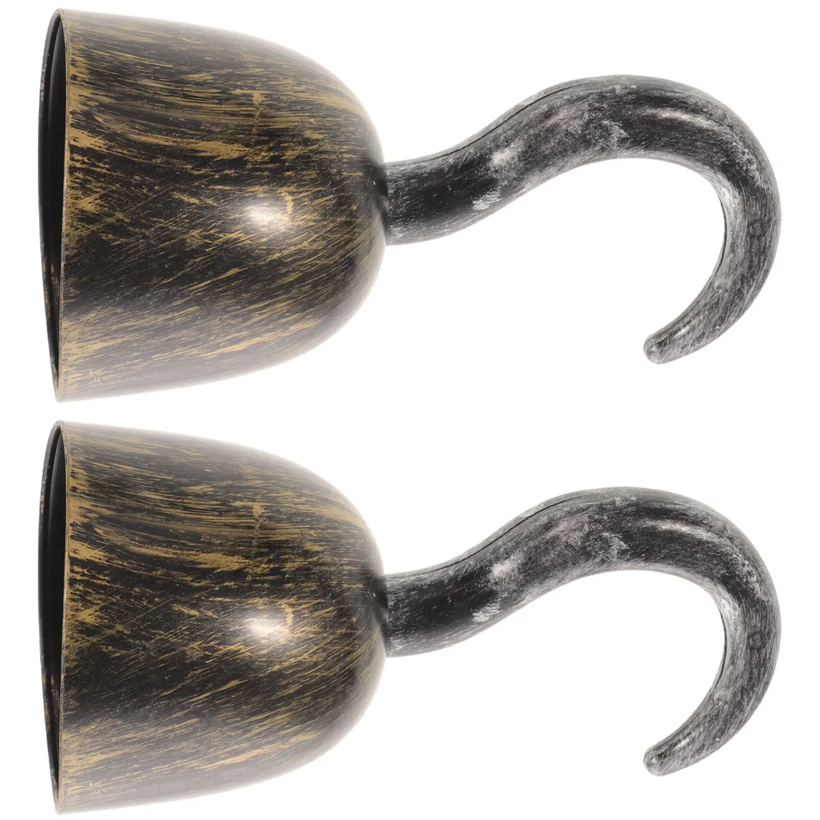 

2 шт. цветных пластиковых пиратских крючков, реквизит для Хэллоуина, украшения для косплея, сувениры для пиратской вечеринки, для создания жуткой атмосферы