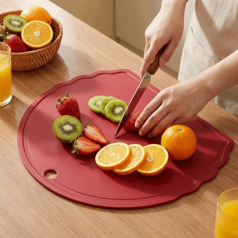 Anti-Bacterial TPU Cutting Board Anti-Mold Food Grade Kitchen Chopping Block Flexible Double-Sided Fruit Cutting Board