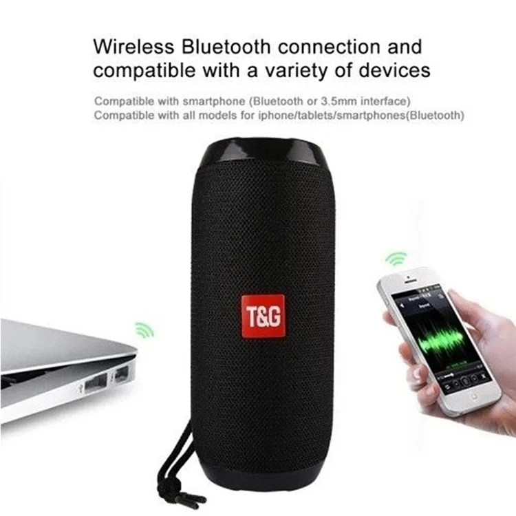 TG117 Popular Waterproof Portable Bluetooth Speaker Outdoor Portable Color Fabric Card Wireless Audio view 3