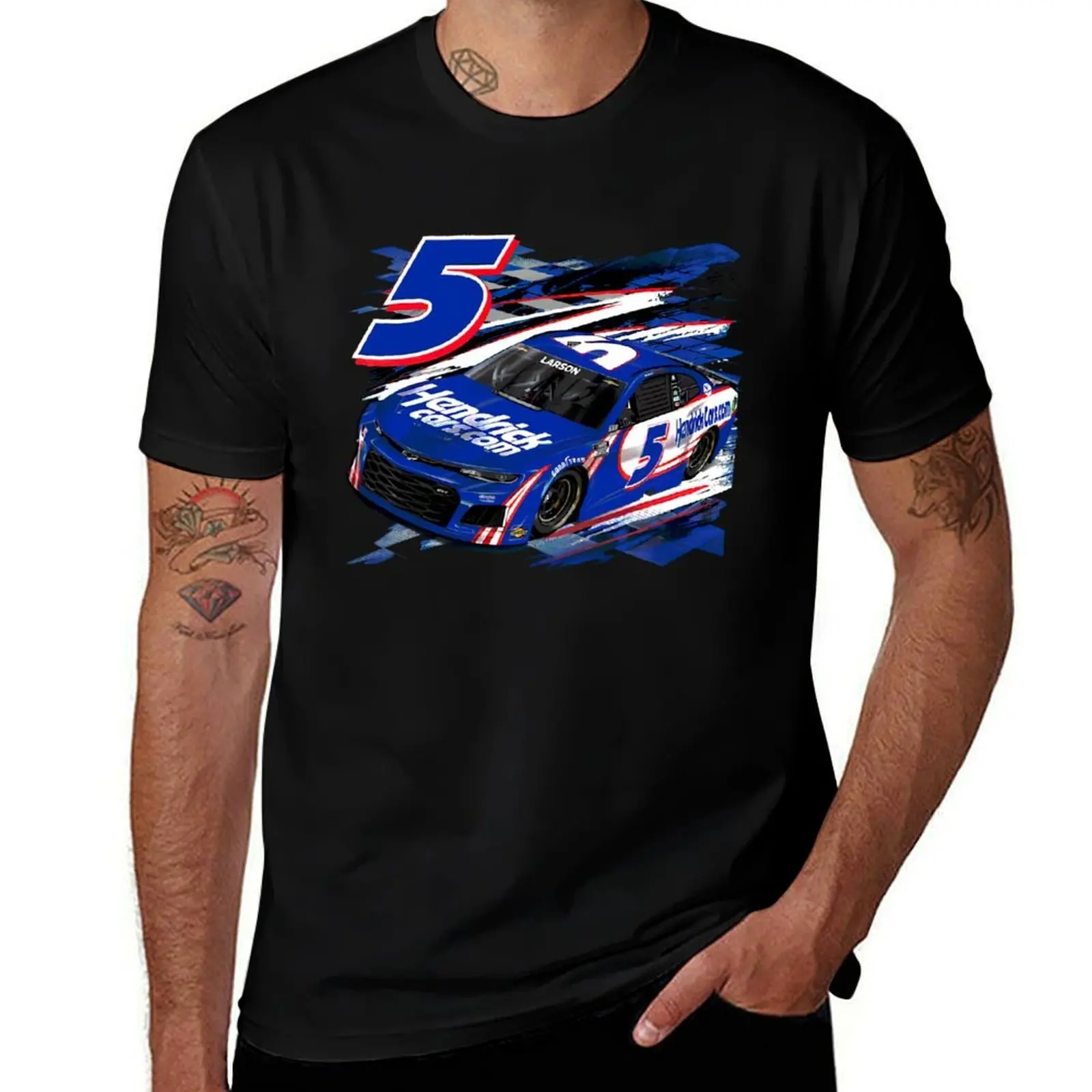 Kyle Larson wins at Nashville, Kyle Larson T-Shirt Casual Soft Cotton Short Sleeve Tee T-Shirt
