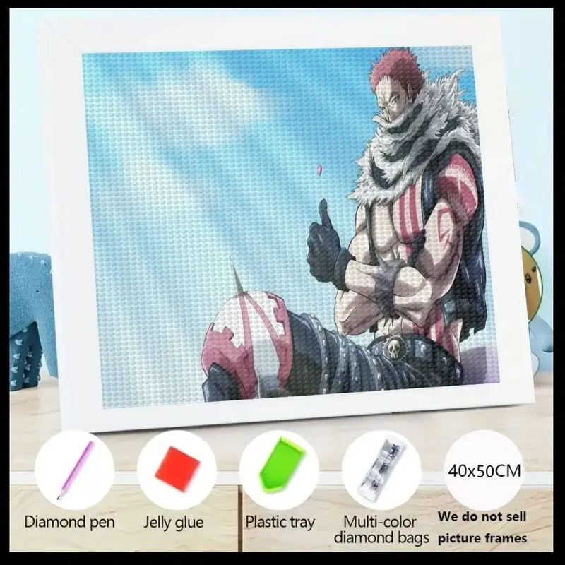 

1 шт. 5D DIY полный дрель набор для алмазной живописи, Epic One Piece аниме Шарлотта Катакури персонаж искусство Алмазная вышивка, драгоценный камень Painti