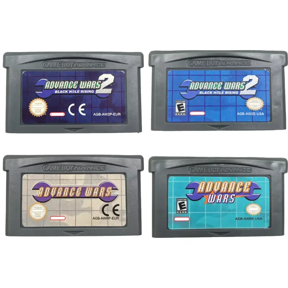 GBA Game Card Advance Wars 1 2 Black Hole Rising Strategy Cartridge For Game Boy Advance GBA SP DSLite USA EUR Version Retro