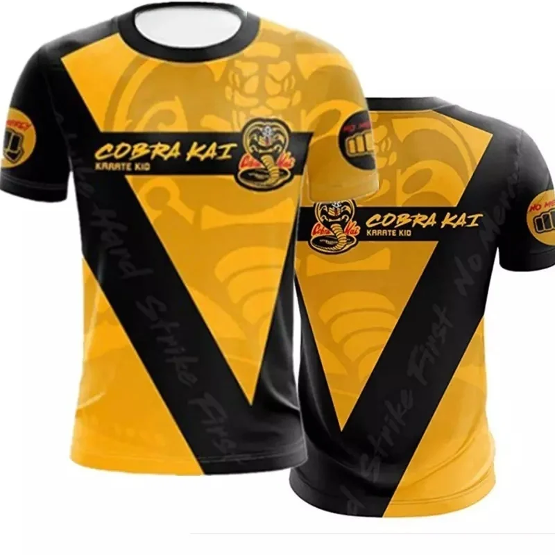 

2025 New Moto Men's Quick-Drying T-Shirt Short-Sleeved Cobra Print Comfortable Casual Breathable Sweat-Absorbing Short Sleeves