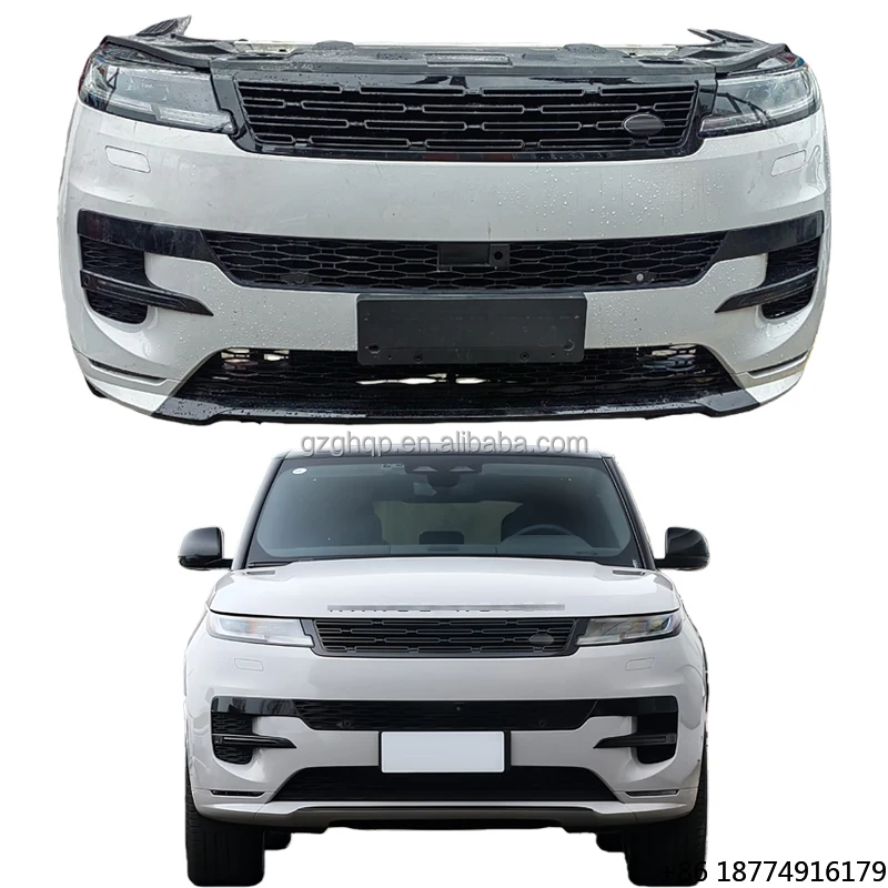 

Front Bumper Compatible with Range Rover Sport Original White Body Kit 2023-2025 Front Bumper Assembly Cooling System