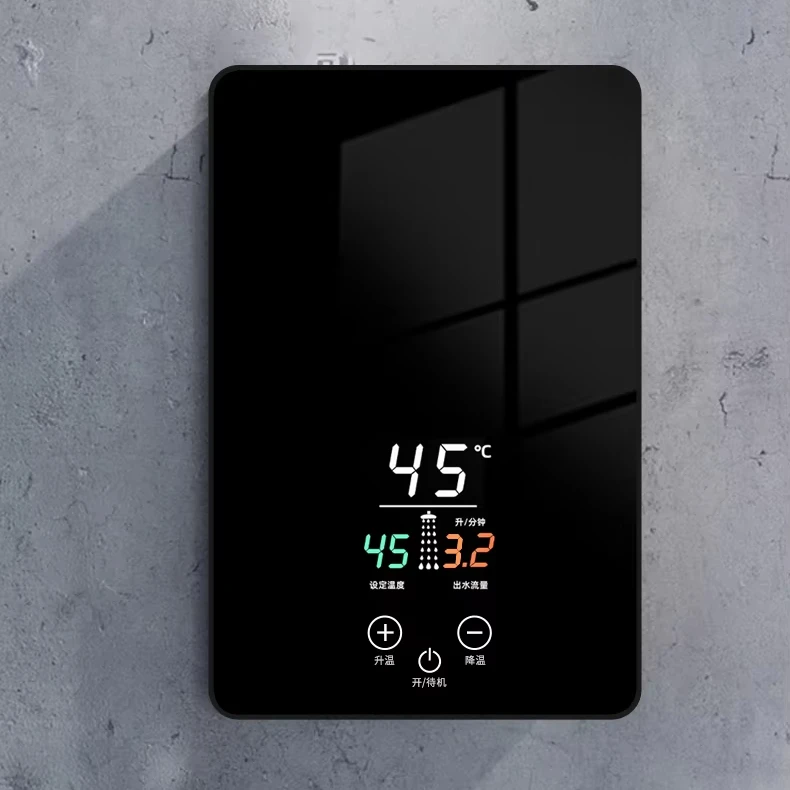chauffe-eau-electriques-instantanes-intelligents-5-6kw-conception-d'induction-ecran-tactile-sans-reservoir-temperature-constante-en-aluminium-menage