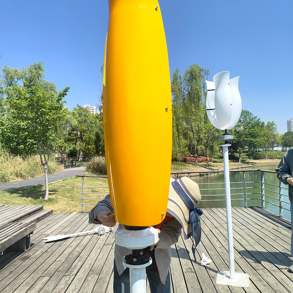 Vertical Axis Wind Turbine 20kw 20000W for 12V 24V 48V Systems and Controller Off-Grid Application from Factory Sales