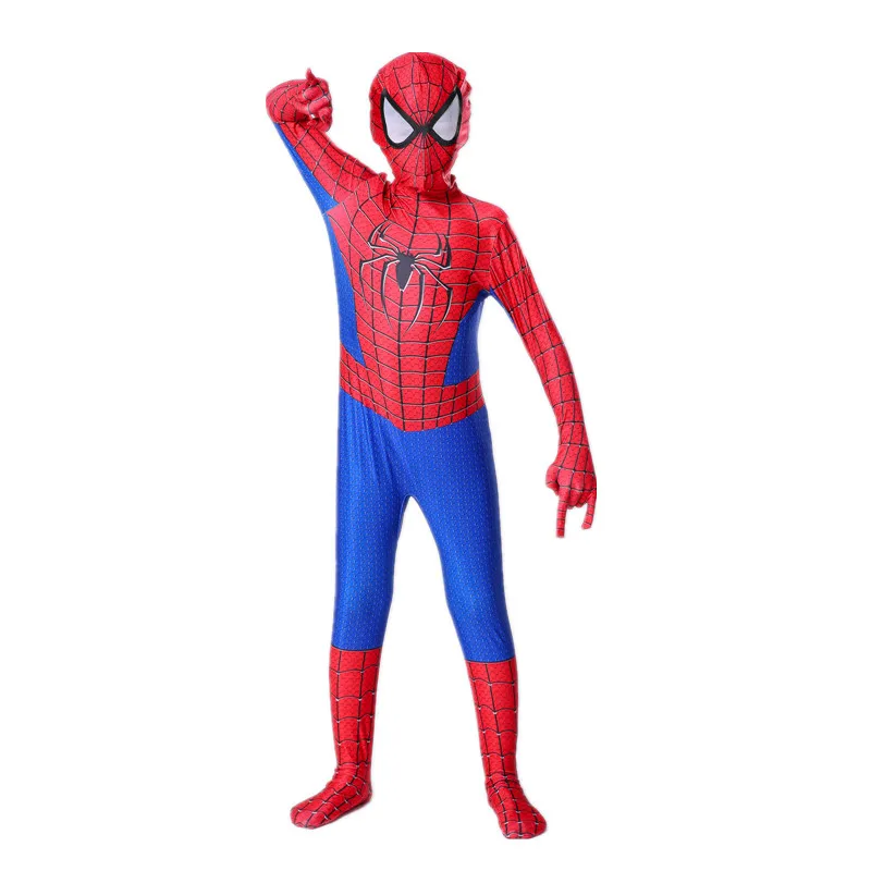 Kids Superhero Costumes Movie Characters Fantasy Onesies Halloween Party Dress Up Boys Girls Photo Props