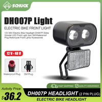 Electric bike Front Light WUXING DH007P Adapt to 12V-48V SM/Waterproof Plug for Electric Bicycle Scooter Parts High Performance