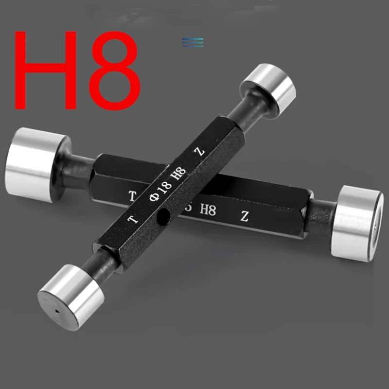 High precision Glossy plug gauge GO/NO GO Gage Metric Gauge H8 internal Precision smooth Gage Fine,Pitch gap Test Tool