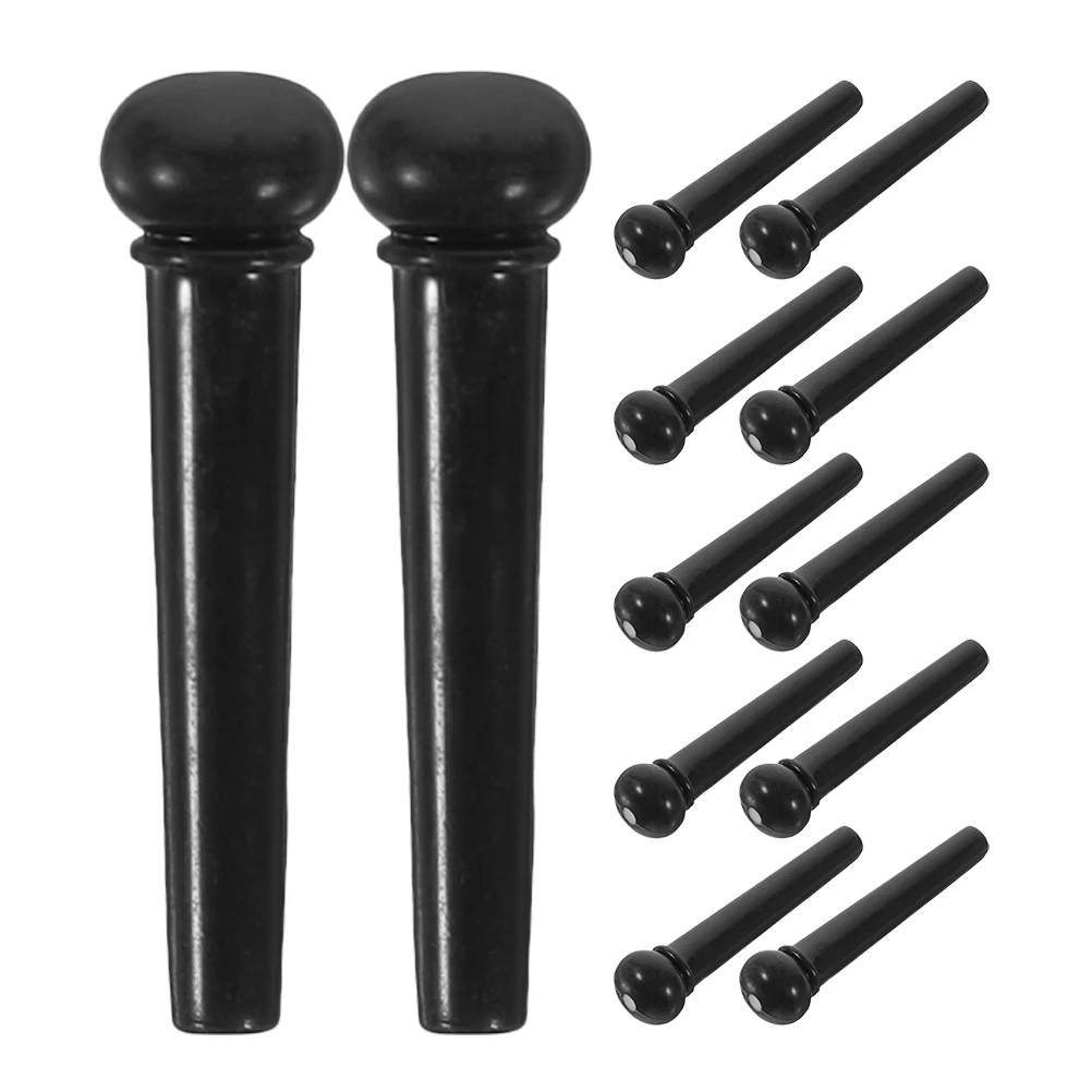 

12Pcs Guitar Bridge Pins Abs Material String Stabilization Acoustic Folk Guitar Parts Replacement