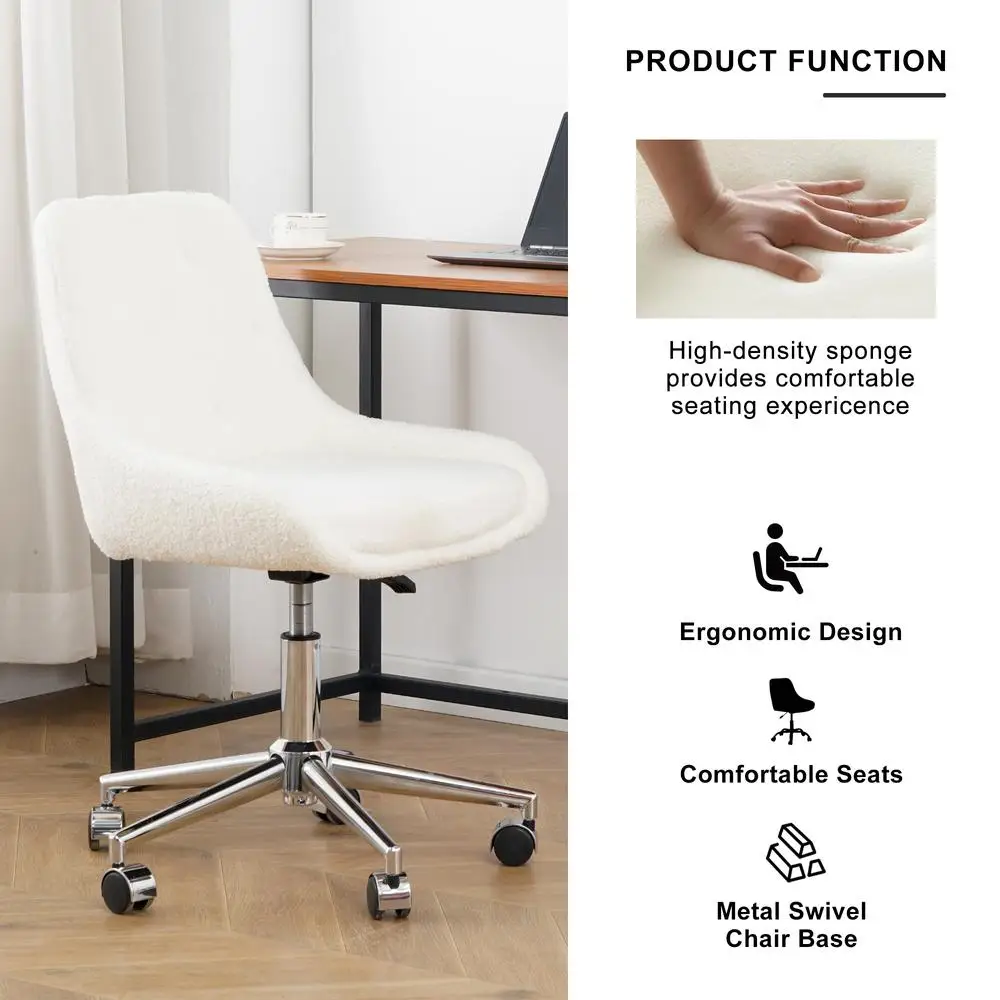 كرسي طعام من الصوف مع أرجل من الكروم، مريح ومريح، قابل للتعديل، حركة مجانية، موفر للمساحة لغرفة المعيشة #4