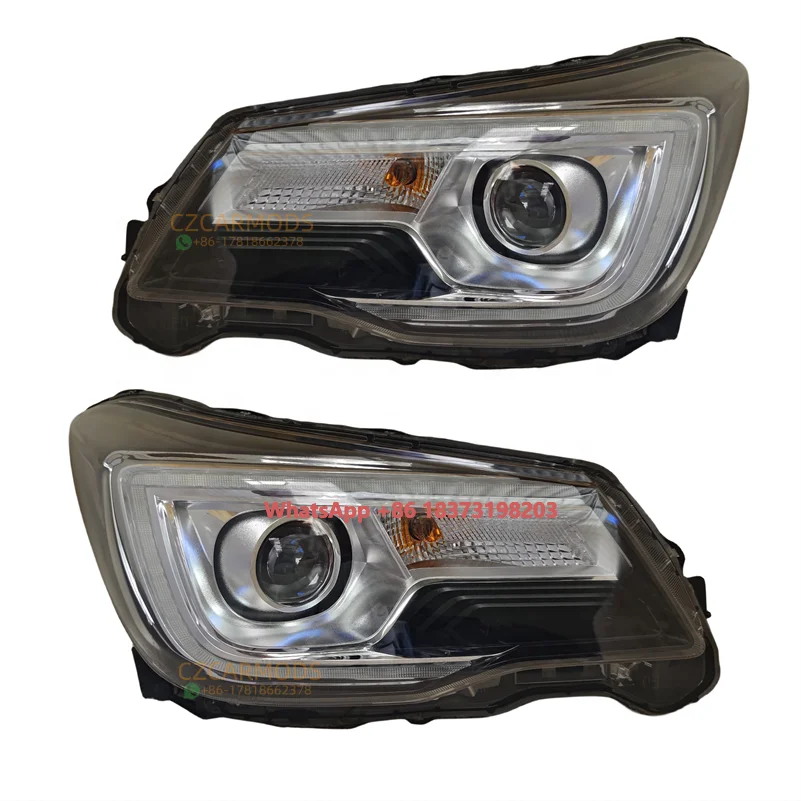 Wholesale 1 Pair LED Headlights Assembly for SUBARU Forester 2016 2017 2018 LED Headlight Replacement Headlamps Head Lights