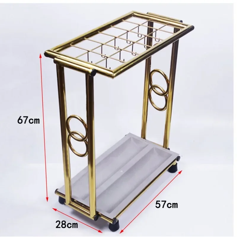 Height 18 stainless steel with lock umbrella frame, hotel, guesthouse, supermarket, household unlocked umbrella frame, titanium