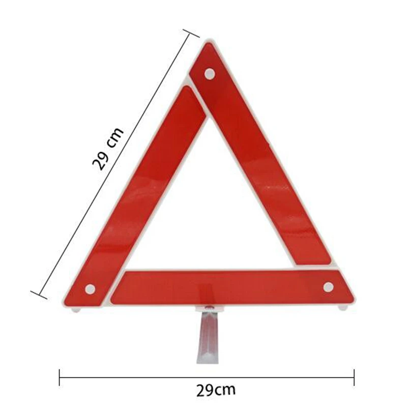 Car Triangle Reflective Tripod Emergency Breakdown Warning Reflective Sticker Safety Hazard Foldable Stop Sign