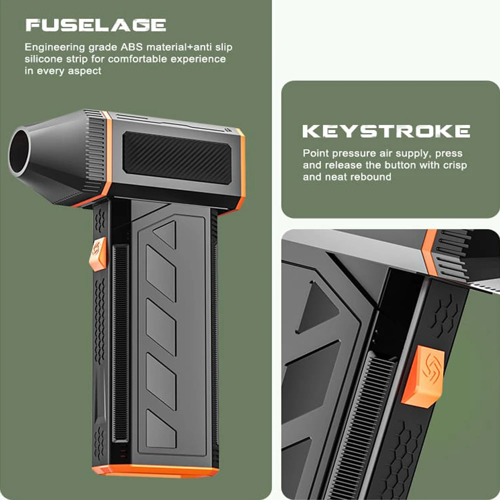 Imagem -05 - Super Power Turbo Jet Air Blower F31 120000rpm 120w Motor sem Escova Duto Portátil Ventilador Elétrico Dropshipping