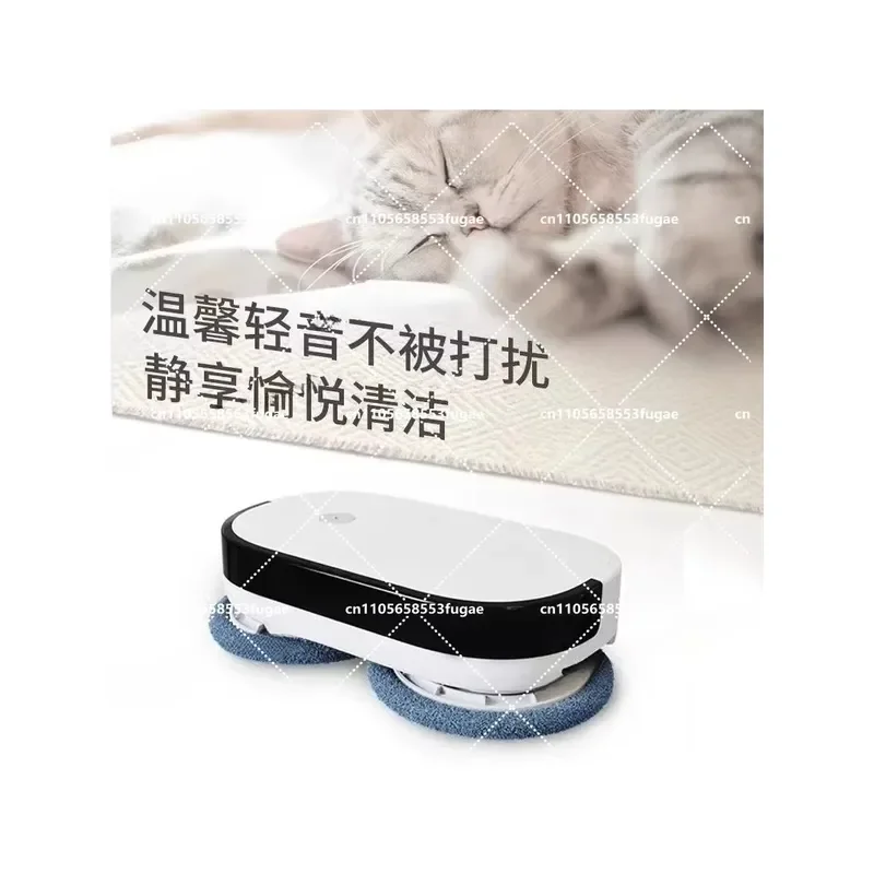 Mopping and Washing Robot for Automatic Floor Cleaner with No-Wash Dust Removal and Humidification All-in-One Function