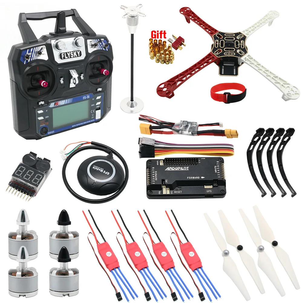 F450 450mm Quadcopter Frame Kit with APM2.8 Controller board 7M GPS 30A Simonk esc 2212 920kv Flysky FS-i6 TX For Rc Quadcopter - Image 2