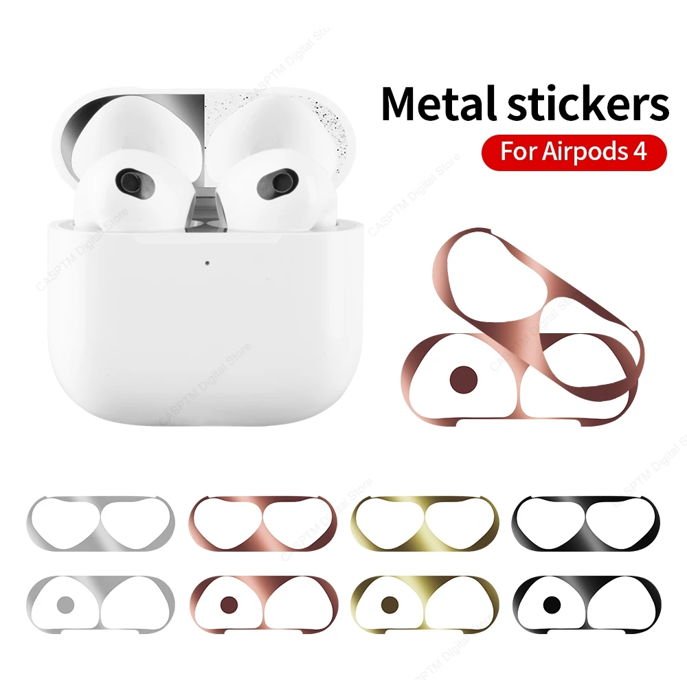 Dust-proof Scratchproof Sticker For AirPods 4 Sticker Guard Earphone Case Protective Film For AirPods 4 4th Generation 2024