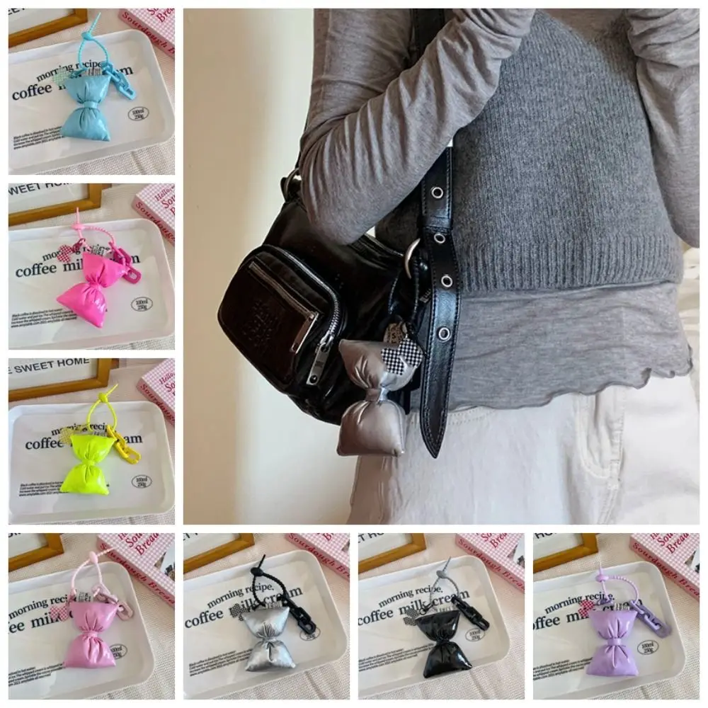 

Милый корейский стиль, мягкий хлопковый бант, кулон Y2K, мягкий брелок с дофамином, подвески, плюшевая вешалка из искусственной кожи, автомобильный аксессуар