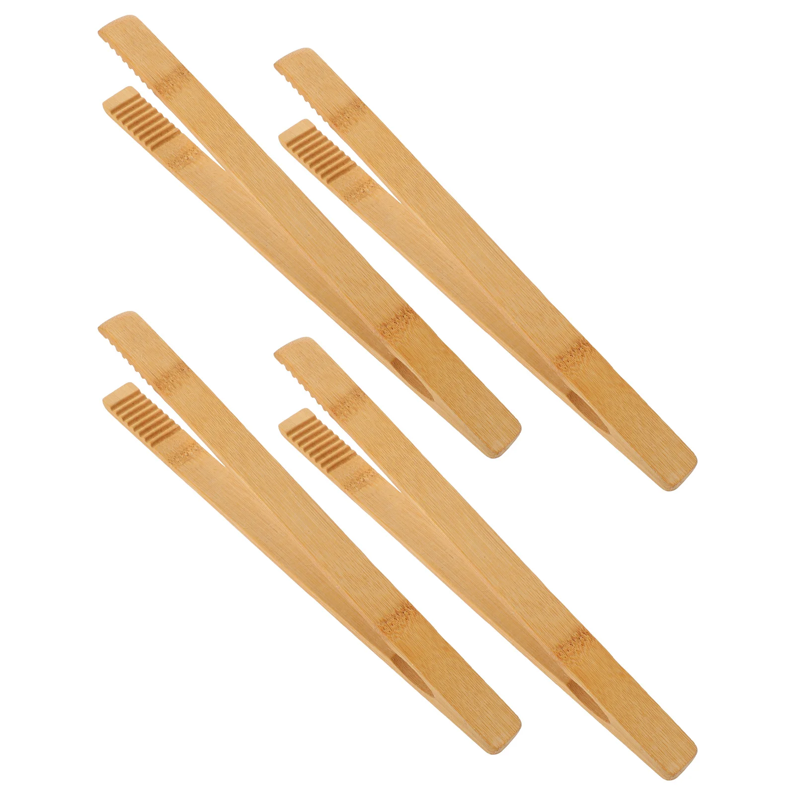 Afbeelding 3: 4 Stuks Steaktang Bamboe Voedsel Klem Verbrandingsbeveiliging Keuken Pincet Voor Bbq Picknick Koken Outdoor Eetkamer Serveergereedschap Tang Keuken
