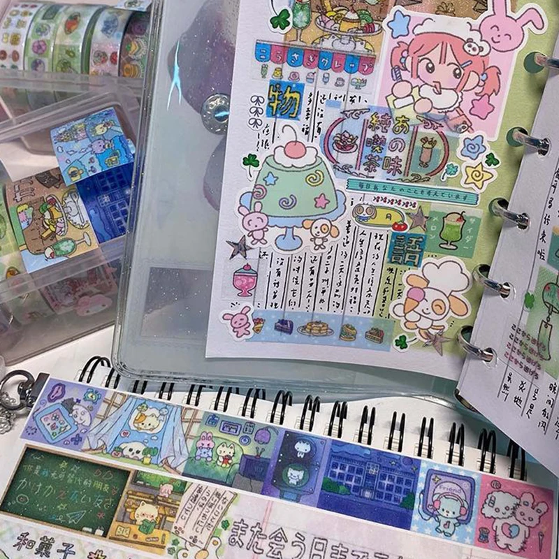 Kawaii Decoration Sticker Scrapbooking Material Ancient Dream Cute Animal Decorative Stickers For Journal Planner DIY Decals