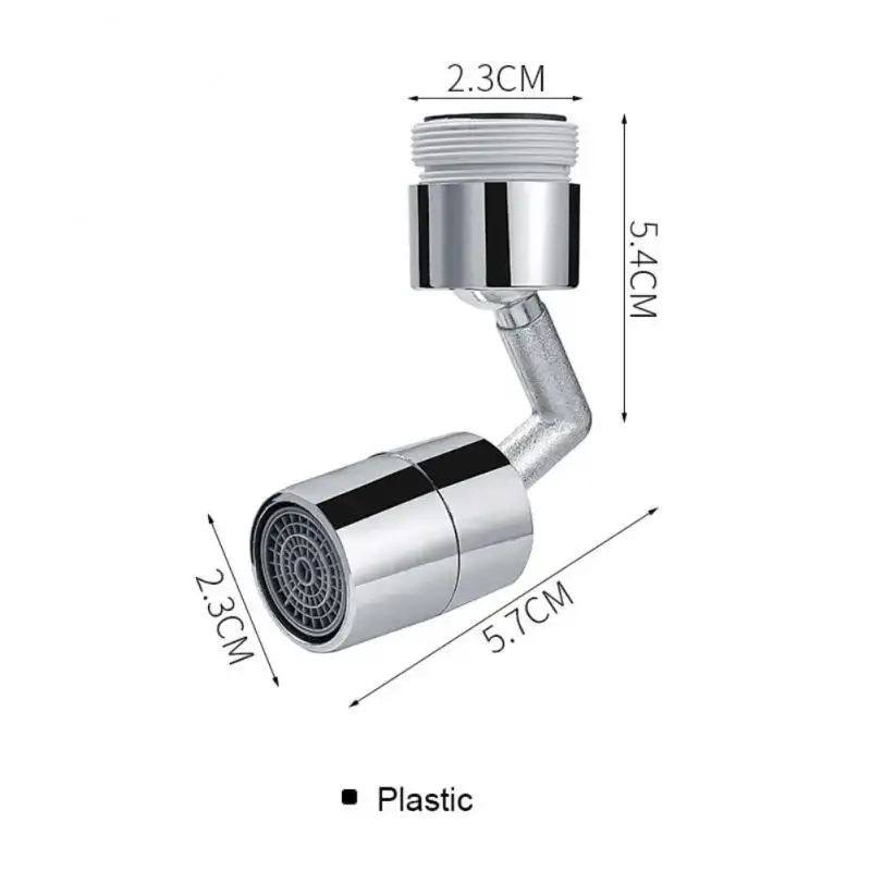 Buse de tête de robinet de cuisine universelle, anti-éclaboussures, joint externe, pressurisation rotative, rallonge de filtre