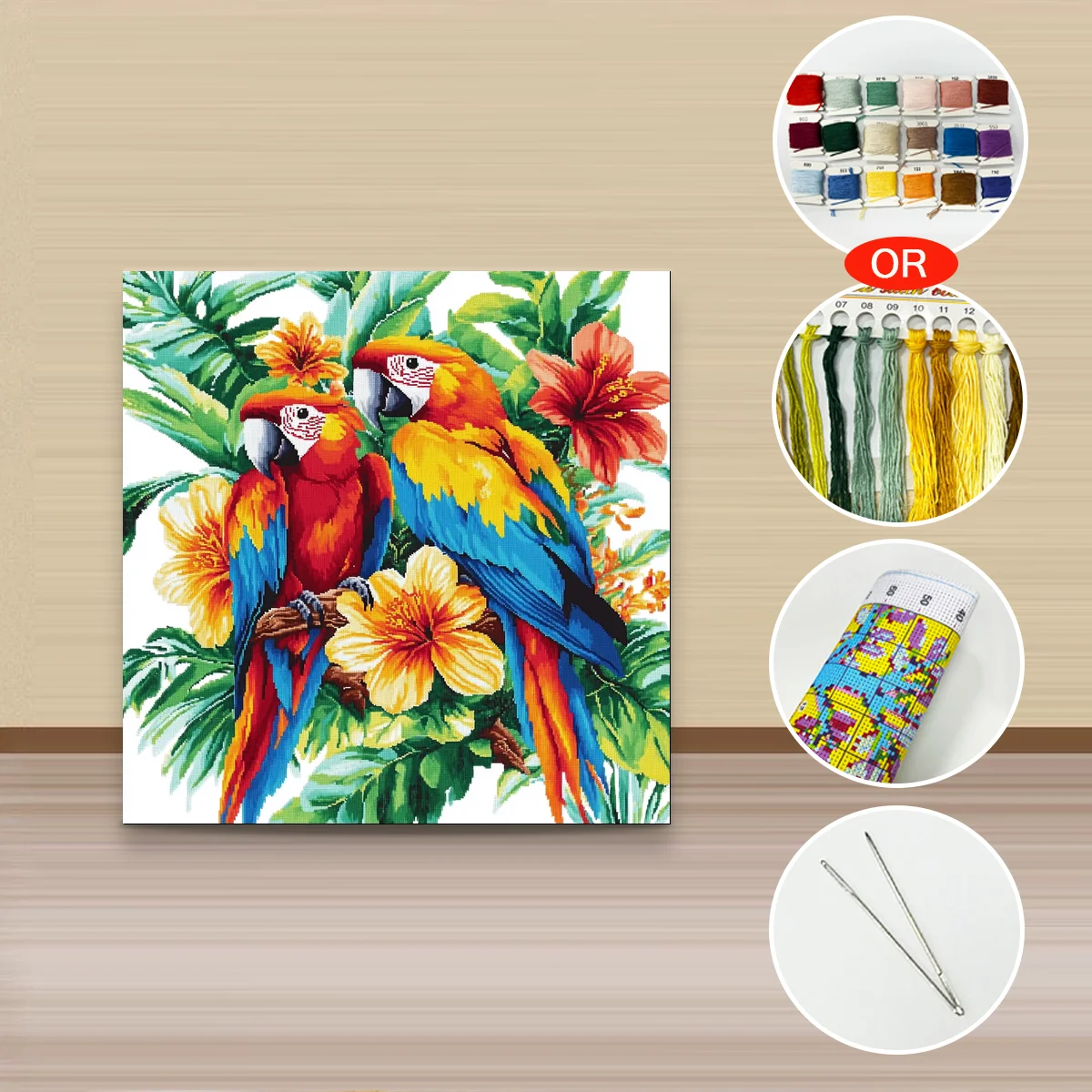1 Stück 30x30 cm/11,8 Zoll, 11Ct/14Ct Kreuzstich-Set, DIY Valentinstagsgeschenk, Stickerei-Set für Festlichkeiten und Alltag – Detail 4