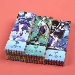 2024 Anime Genshin Impact Quicksand Ticket Stub Kaedehara Kazuha Hutao Balladeer Furina Quicksand Mahjong Brick Decoration Gift