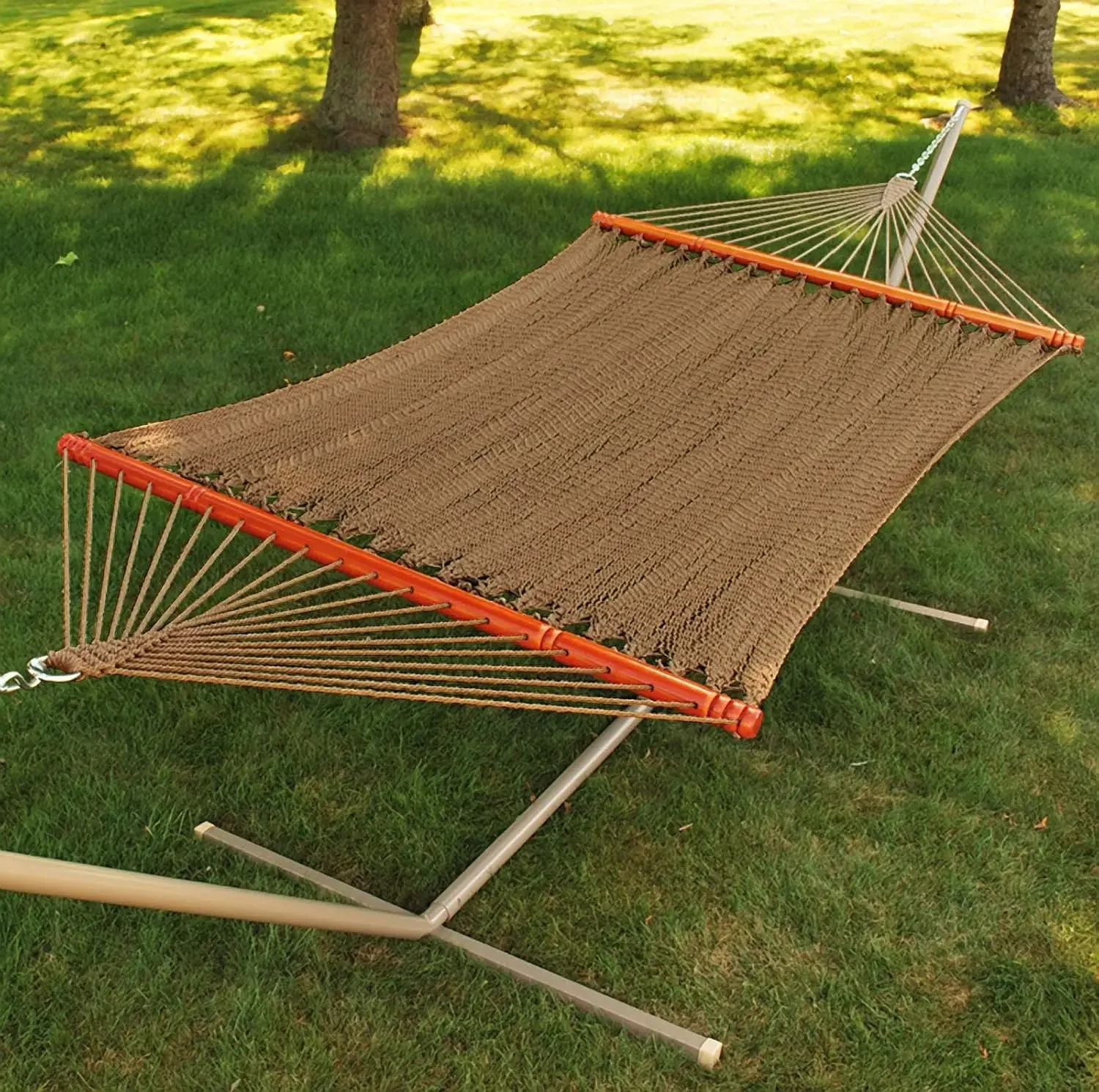 Caribbean Two-Point Tecer Apertado Hammock, 4910, Brown