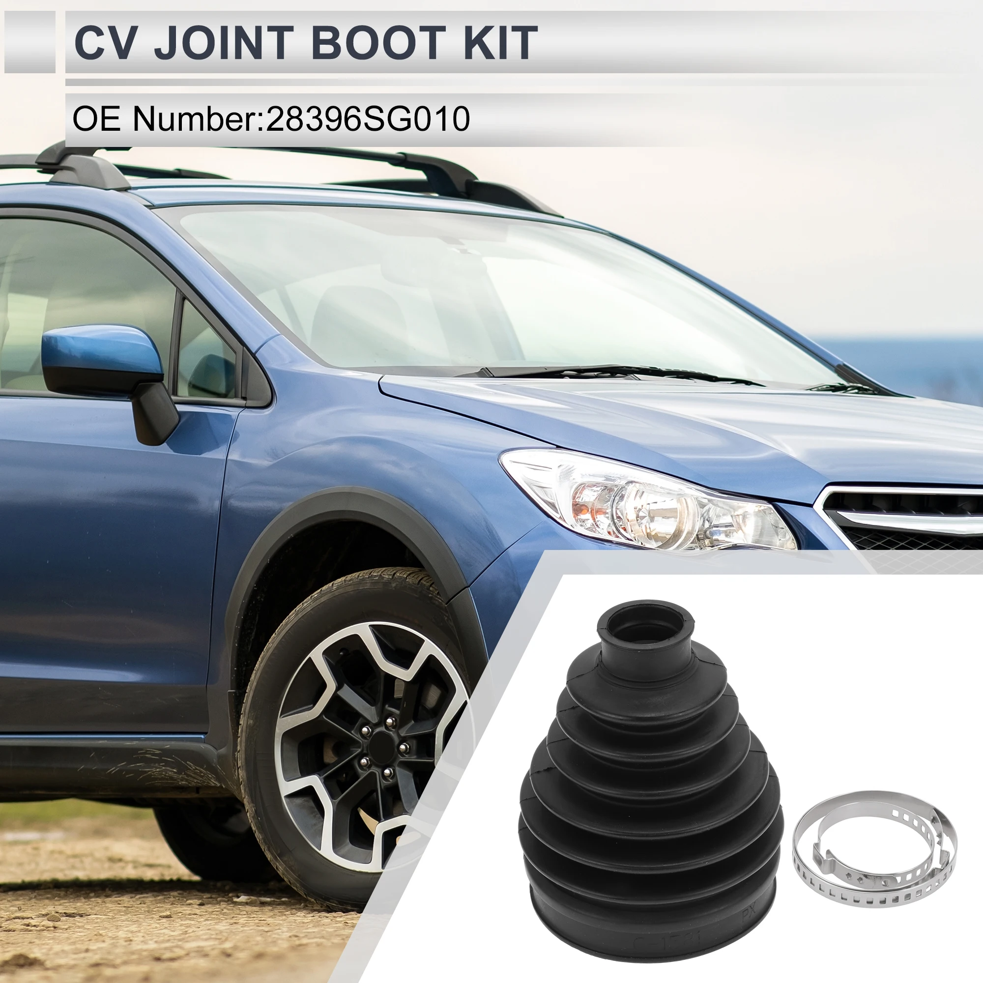 

X Autohaux No 28396SG010 Комплект внешнего швейного шарнира с зажимами для Subaru Crosstrek 2017 для Subaru Forester 2014-2018