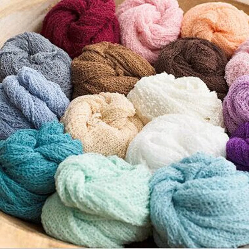 

(150*40cm) Stretch Knit Wrap Newborn Photography Wraps Nubble Wraps Rayon Wraps Maternity Scarf Women Shawl