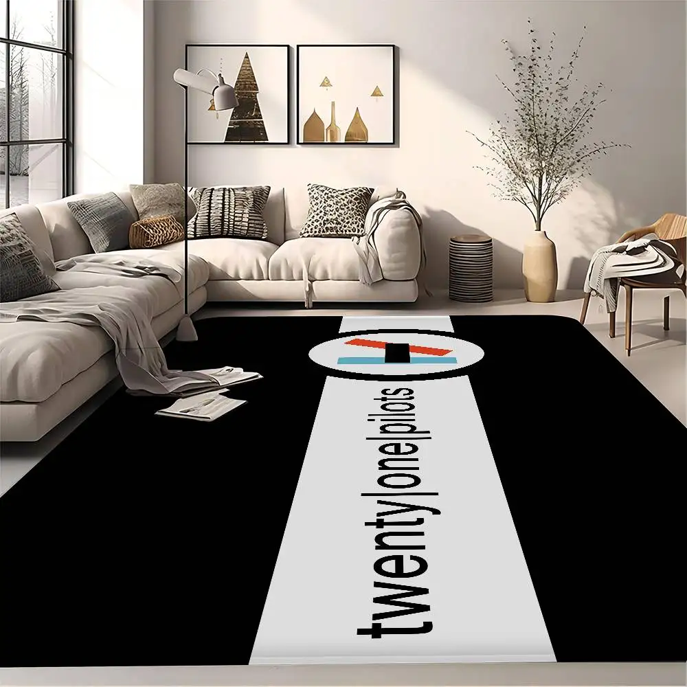 Popular T-Twenty One Pilot Room Mats Anti-slip Absorb Water Long Strip Cushion Bedroon Mat Welcome Doormat