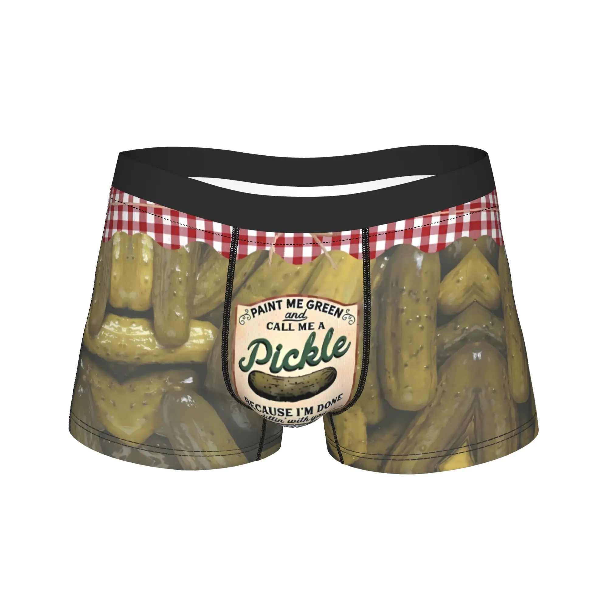 

Pickle Men's Breathable Boxer Briefs, Stretchy Underwear with Stylish Printed, Everyday Comfort Casual Wear