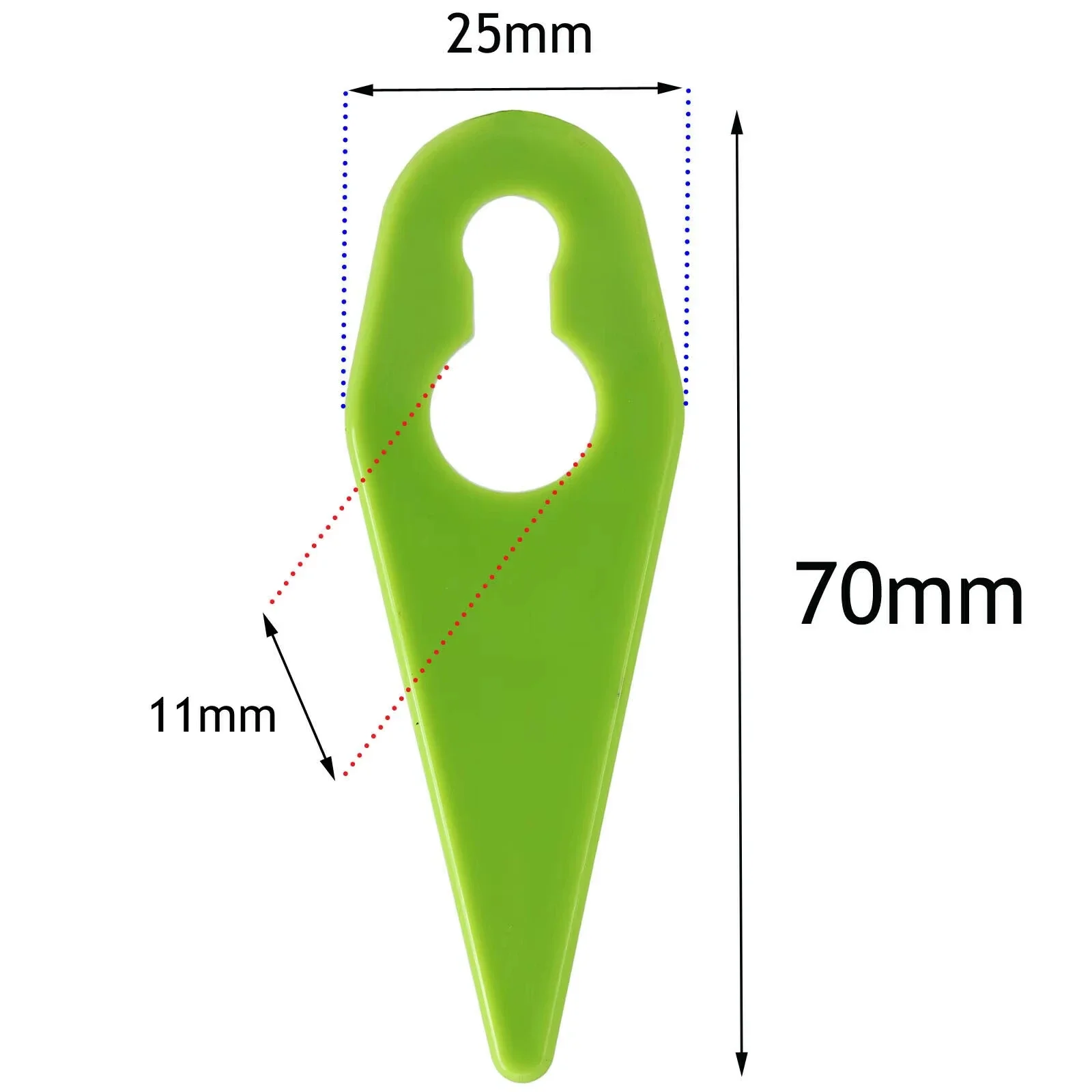 50/100 قطعة شفرات بلاستيكية ل ST04 ST05 ST20 GT3.0 GT4.0 GT50 اللاسلكي العشب الانتهازي القص رؤساء دائم جزازة العشب الملحقات #6