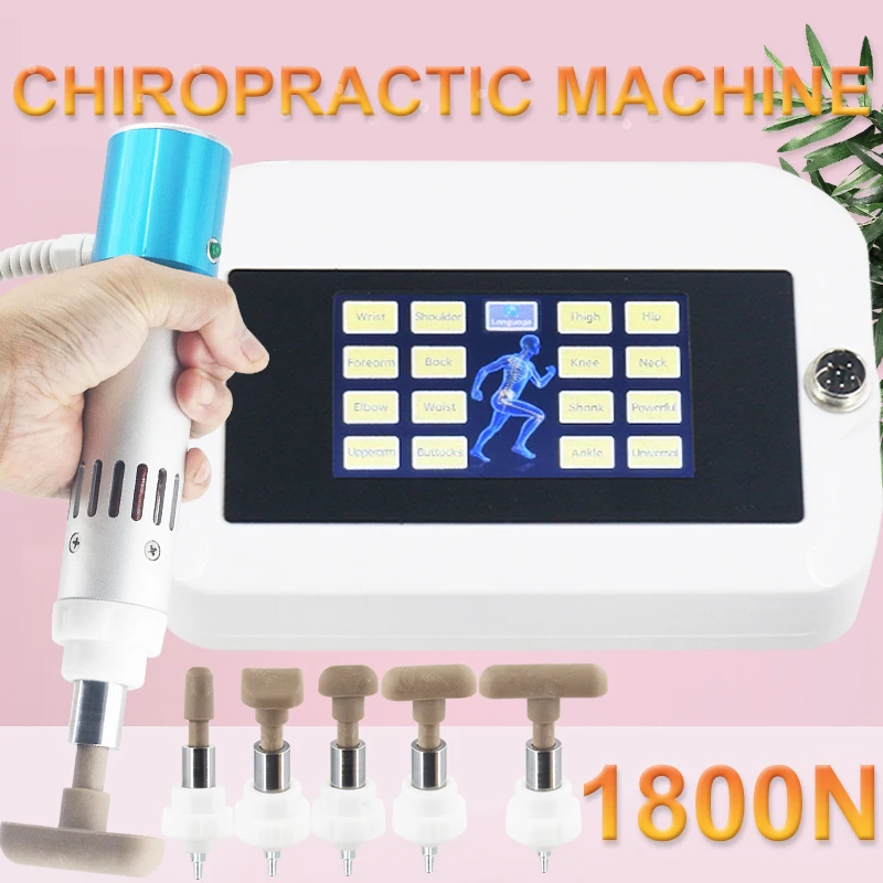 

1800N Electric Correction Gun Chiropractic Adjusting Instrument Spine Adjustable Intensity Touch Screen Back Therapy Massager