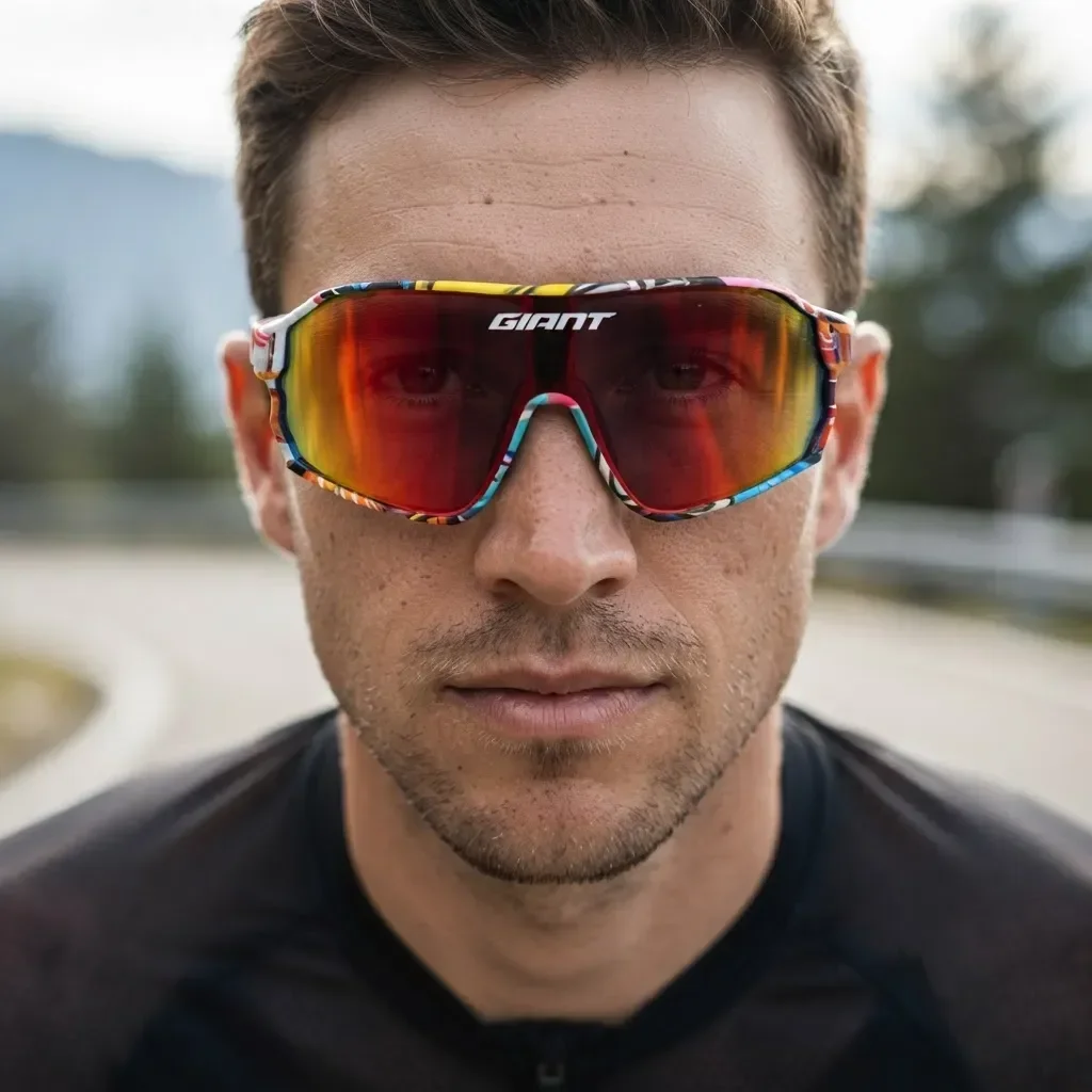 Giant HD Cycling Eyewear Unisex Lightweight Bike Glasses Soft Nose Pad Windproof Design for Men Women Sports Enthusiasts