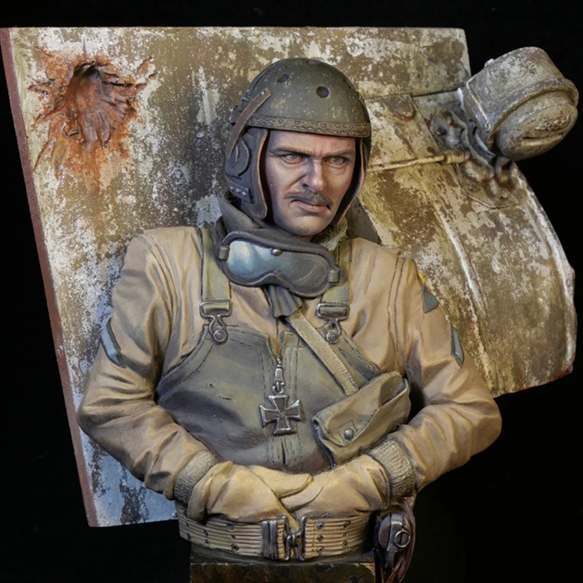 

Resin soldier 1/10 man officer Commander of the US BUST Model Unassambled Unpainted Figure Building Kit