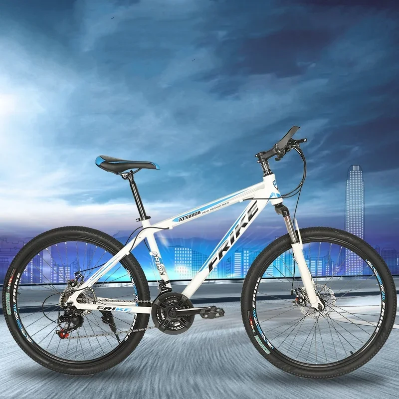 For Manufacturer 26 inch aluminum alloy mountain bike  adult 24 speed shock-absorbing dual disc brake bike