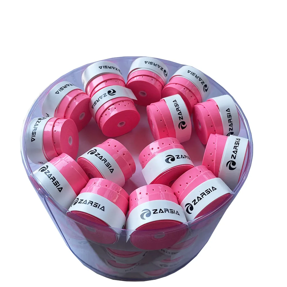 

(Neon Pink) 60pcs/lot ZARSIA Viscous tennis Overgrip, perforated Badminton Grip,tennis overgrip,Anti-skid sweatbands