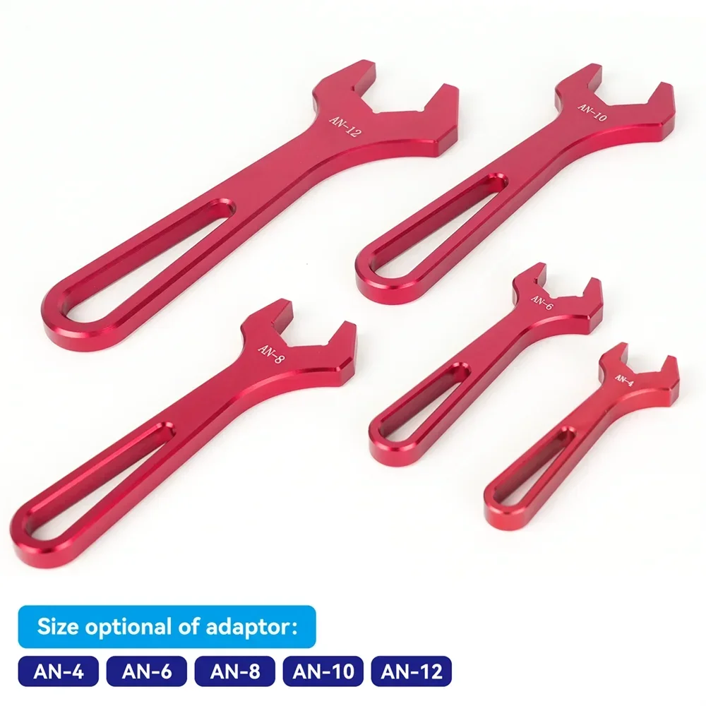 

AN3 to AN12 Aluminum Wrench AN Hose Fitting Tool Lightweight Durable Wrench Kit for Automotive