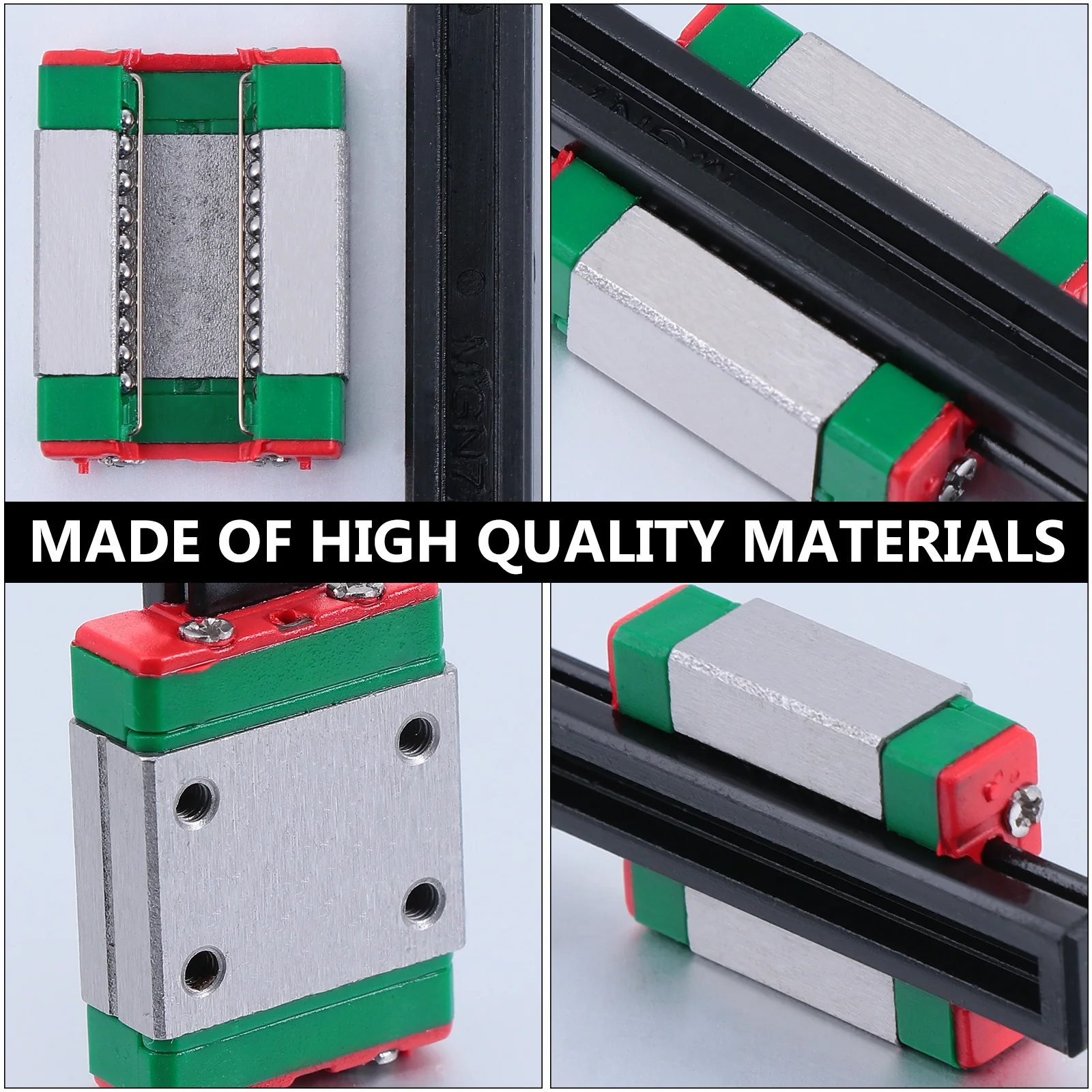 

Miniature Linear Guide Rail Blocks MGN7C Alloy Steel Low Friction Slider Bearings Suitable Small Equipment PCB Machine