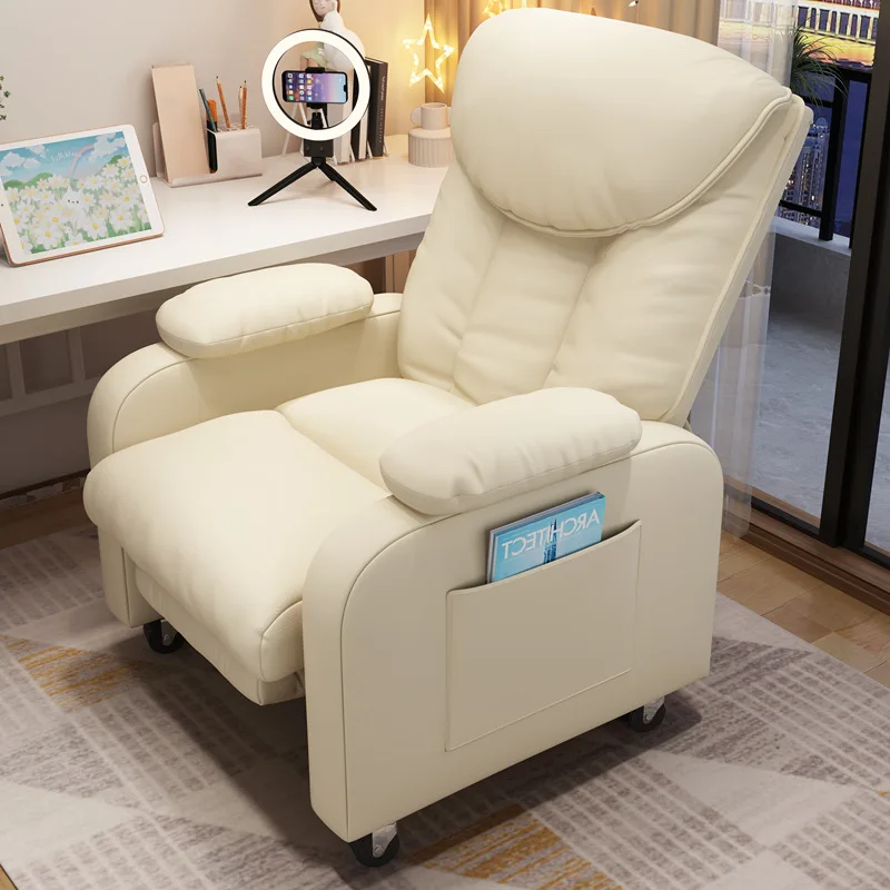 

Support Computer Lumbar Gaming Swivel Office Desk Mesh Home Leather Ergonomic Chair Back Footrest Reclining Wheels Adjustable
