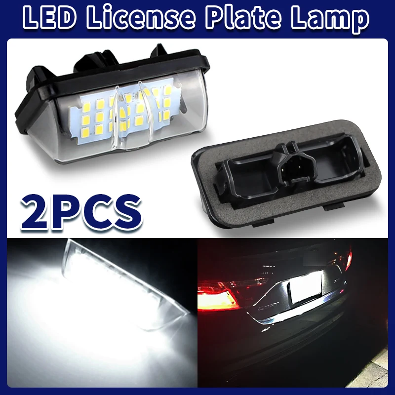 2PCS OEM 81270-33110 Bright White LED License Plate Light For Toyota Rav4 Prius XW50 ZVW35 ZVW50/51/55 Alphard AGH30/35 GGH30/35