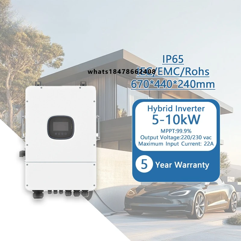 All-in-one machine with LCD display 5-12KW urban energy solar generator with  UPS rack battery for independent power outage