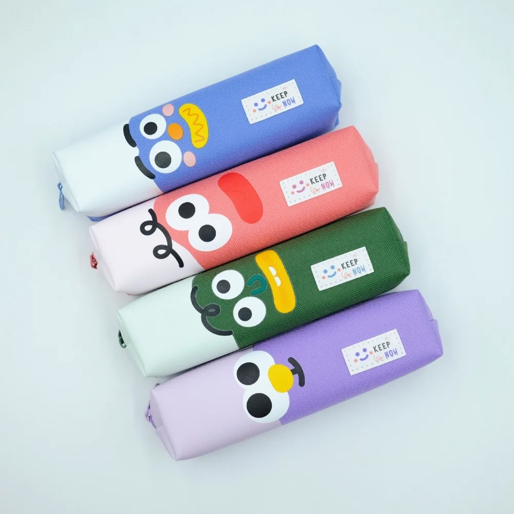 Storage Pouch Big Lip Cartoon Pencil Case Funny Expression High Capacity Stationery Bag Creative Portable Pencil Bag Kids Gifts