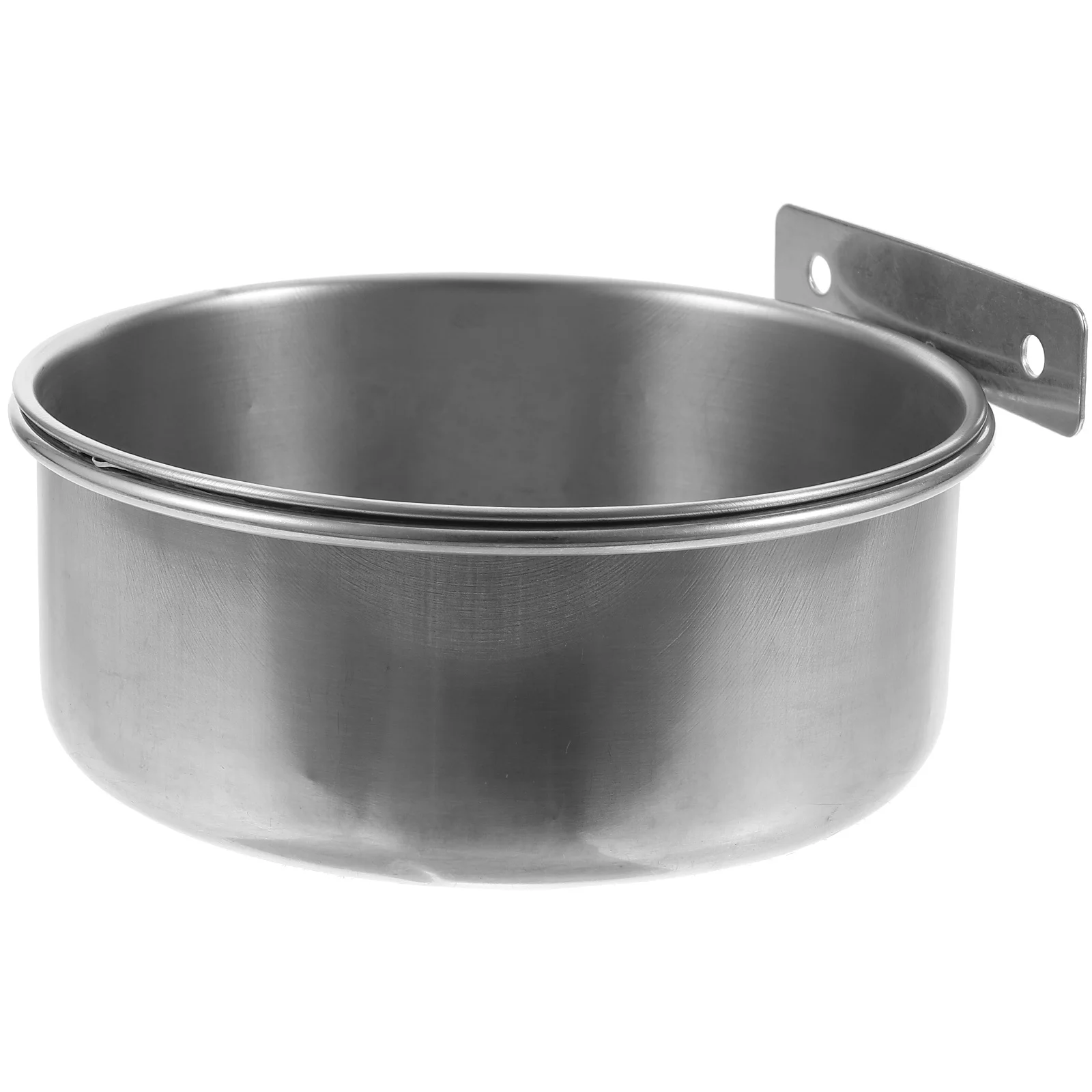 

Stainless Steel Dog Bowl 12x5cm Anti Fall Pet Feeder Crate Bowls Easy Two Screws Hanging Dog Food Water Bowls Pet