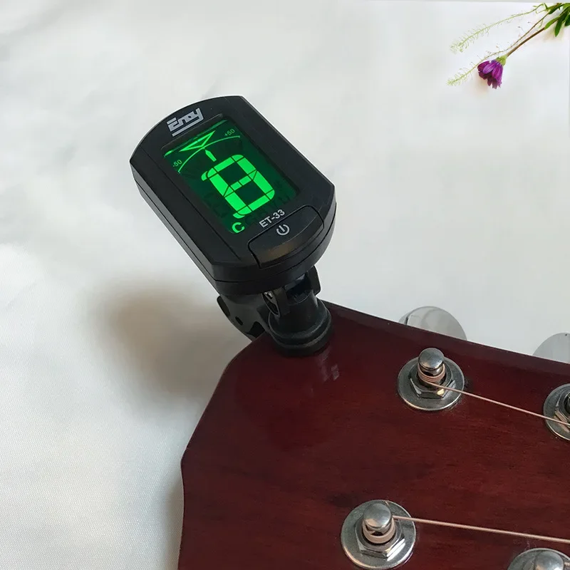 Guitar Tuner Eno ET-33 PolyTune Twelve Tone Electronic Tuner with Button Control for Guitar and Ukulele