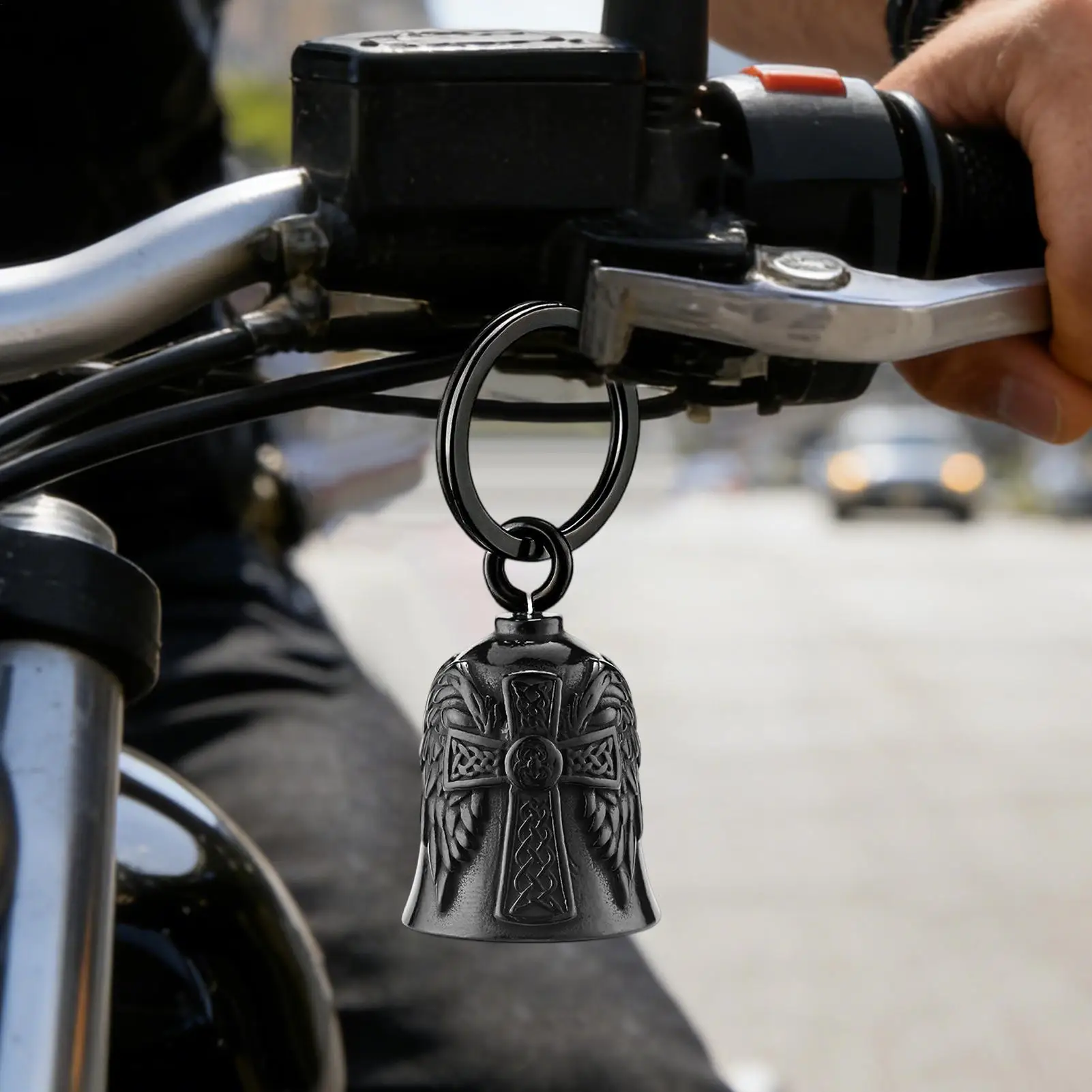 

Motorcycle Bell Good Luck Horn Charm Spirit Bells for Motorcycles for Men Women Adults Girls Boys Riders Cycling Christmas