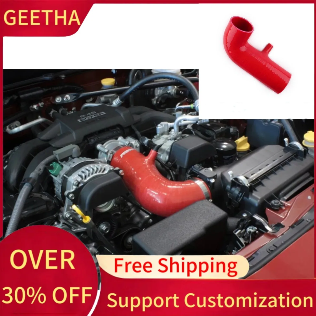 

Подходит для 2013-2018 Subaru BRZ Scion FR-S Toyata GT86 Силиконовый индукционный впускной шланг